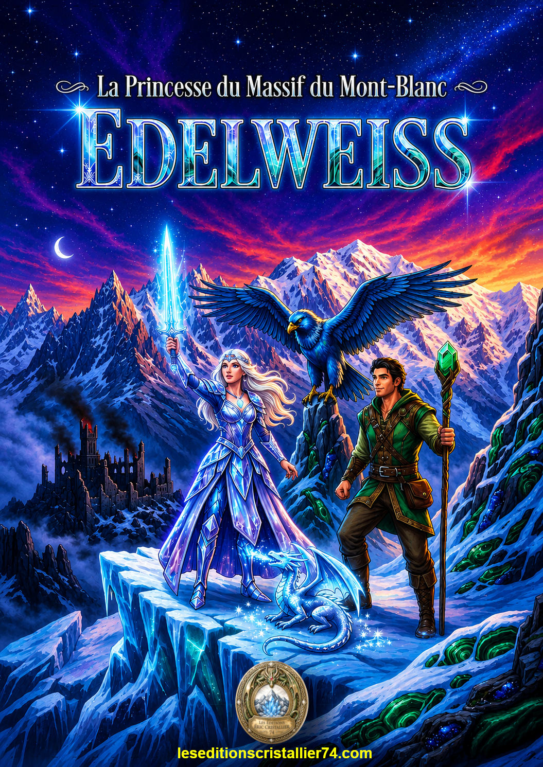 Couverture du livre Carte postale Edelweiss — La Princesse du Massif du Mont-Blanc