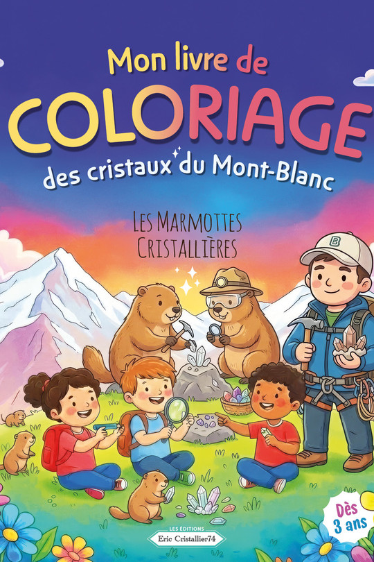Couverture du livre Mon livre de coloriage : les Marmottes Cristalliers